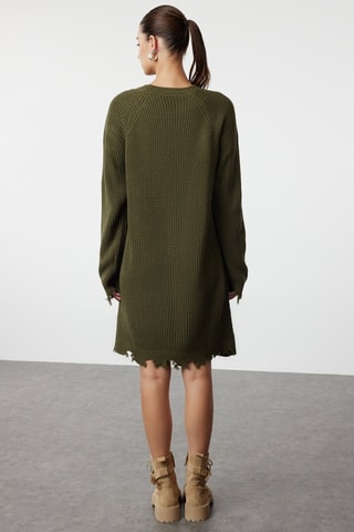 Vestido jersey - Caqui