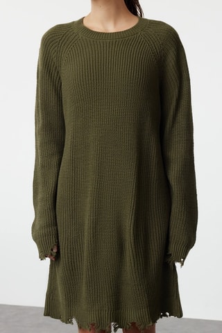 Vestido jersey - Caqui