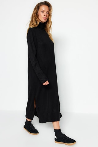 Vestido jersey - Negro