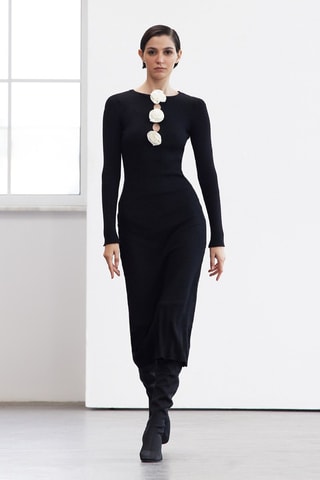 Vestido midi - Negro