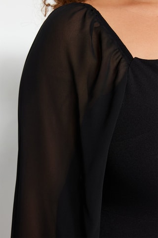 Vestido Plus Size - Negro