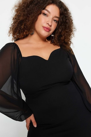 Vestido Plus Size - Negro