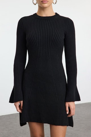 Vestido jersey - Negro