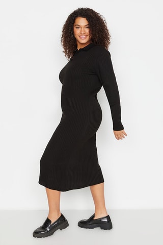 Vestido jersey - Negro