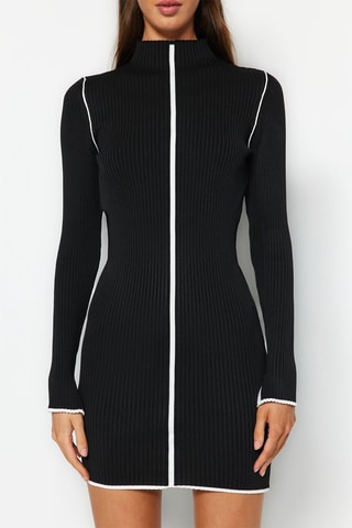 Vestido jersey - Negro