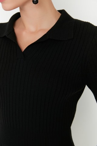 Vestido jersey - Negro