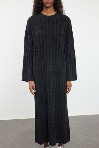 Vestido jersey - Negro