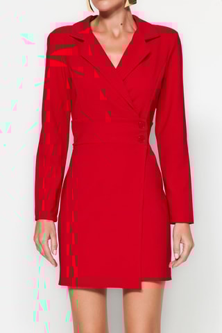 Vestido cruzado - Rojo