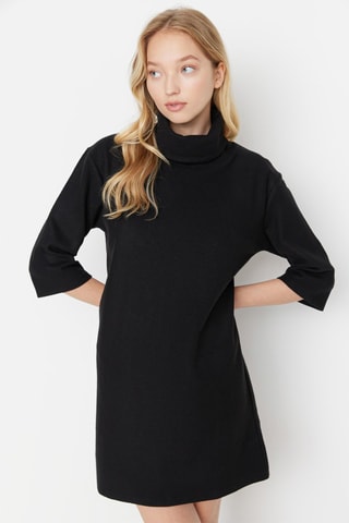 Vestido jersey - Negro