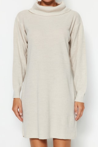 Vestido jersey - Beige