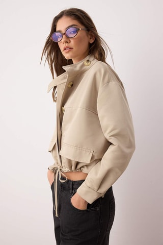 Cazadora regular fit - Beige