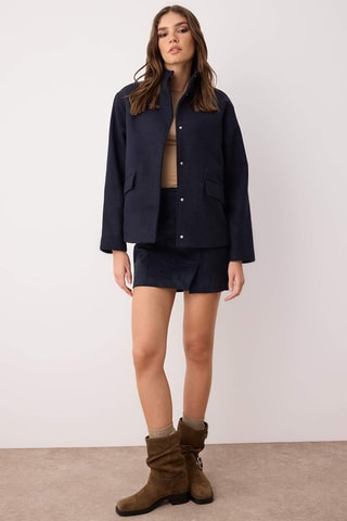 Cazadora oversize - Azul marino