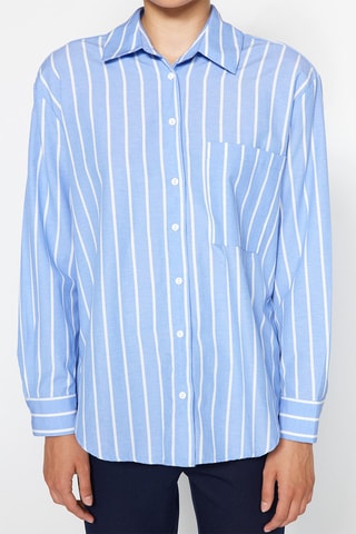 Camisa de rayas - Azul