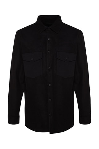 Camisa regular fit - Negro