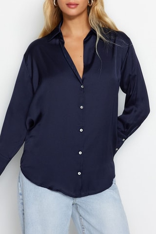Camisa oversize - Azul