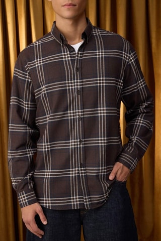 Camisa regular fit - Marrón