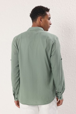 Camisa regular fit - Caqui