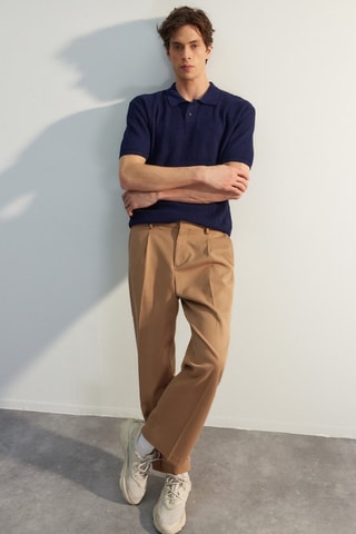 Polo relaxed - Azul marino