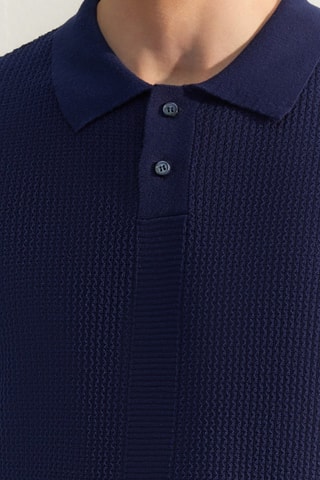 Polo relaxed - Azul marino