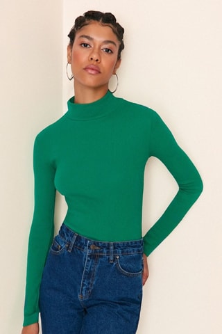 Jersey fino - Verde esmeralda