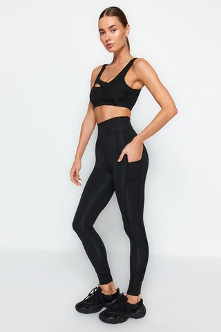 Leggings de tiro alto - Negro