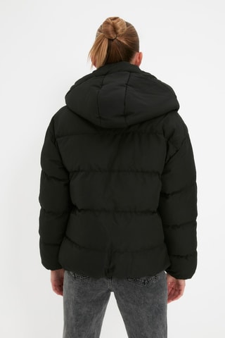 Anorak con capucha - Negro
