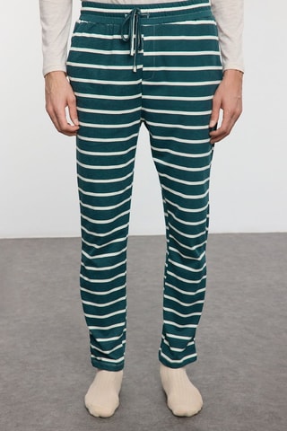 Pijama - Beige y verde