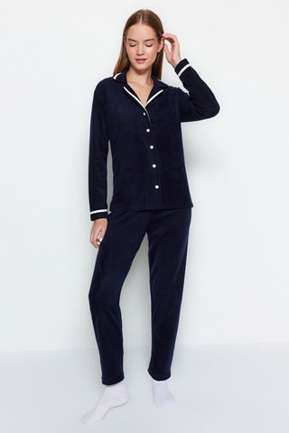 Pijama de terciopelo - Azul marino