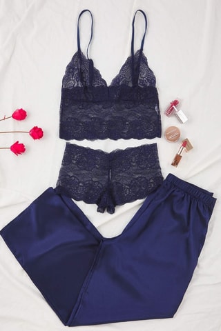 Pijama de 3 piezas - Azul marino