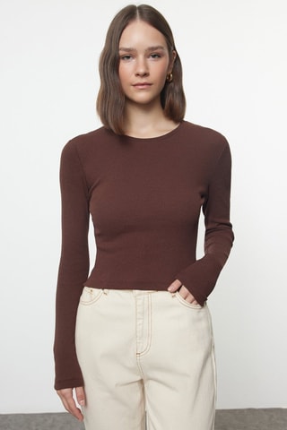 2 camisetas - Beige y marrón