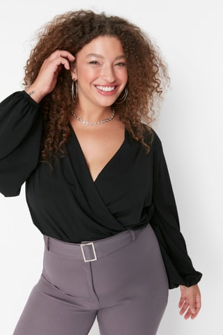 Blusa regular fit - Negro