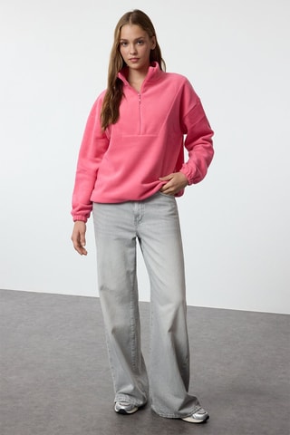 Sudadera regular fit - Rosa