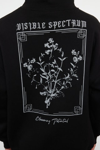 Sudadera voersize con capucha - Negro