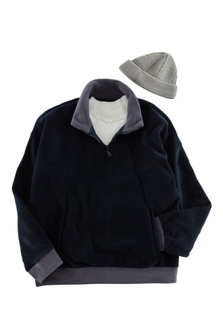 Sudadera oversize - Azul marino