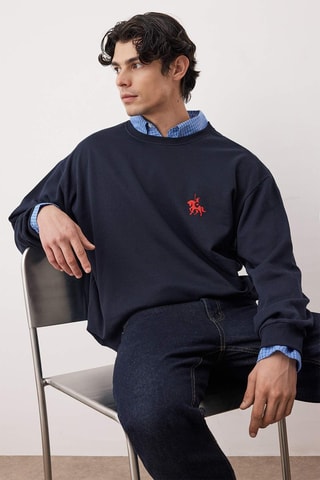 Sudadera oversize - Azul marino