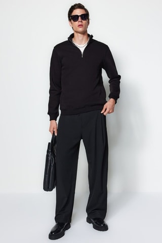 Sudadera regular fit - Negro