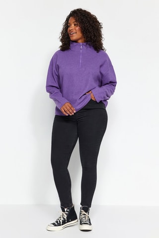 Sudadera regular fit - Violeta