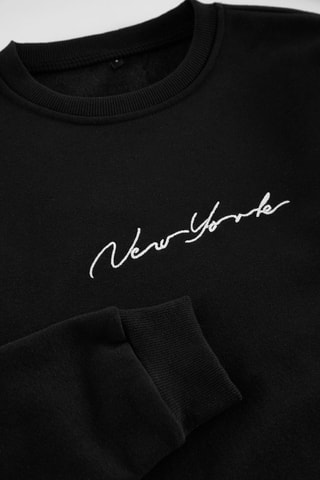 Sudadera regular fit - Negro