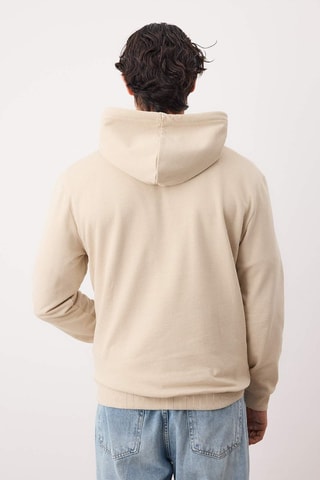 2 sudaderas con capucha regular fit - Caqui y beige
