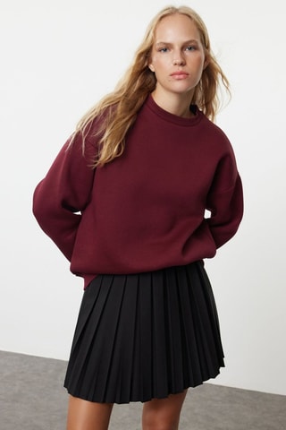 Sudadera oversize - Burdeos