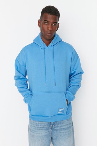 Sudadera con capucha - Azul