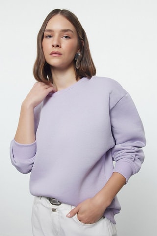 Sudadera regular fit - Violeta
