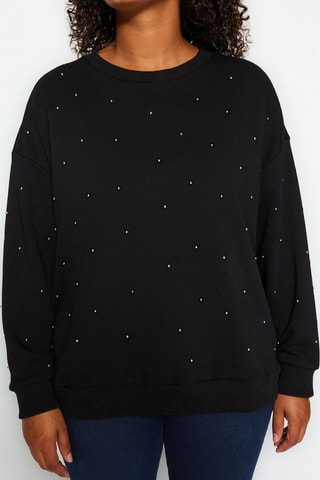Sudadera oversize - Negro