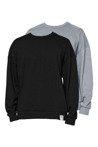 2 sudaderas oversize - Negro y gris