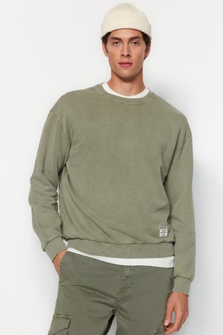 Sudadera oversize - Caqui