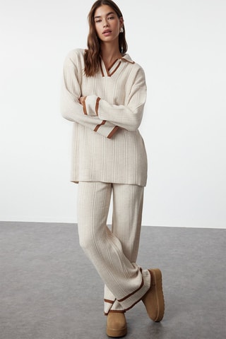 Jersey y pantalón - Beige