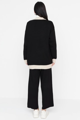 Cárdigan y pantalón - Negro