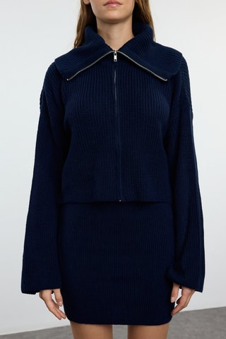 Top y falda - Azul marino