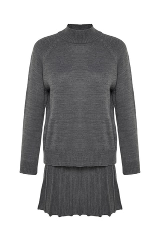 Jersey y falda - Gris