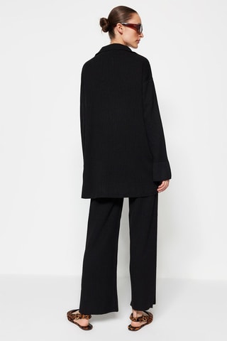 Cárdigan y pantalón - Negro